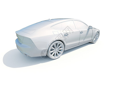 3d车白色空白模版商务汽车汽车工业图标渲染模板车辆维修轿车背景背景图片