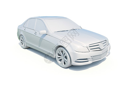 3d车白色空白模版商务豪车修理3d汽车渲染汽车工业服务跑车轿车背景图片