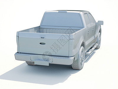 3d车白色空白模版汽车维修商务模板保养轿车修理运输车辆汽车工业背景图片