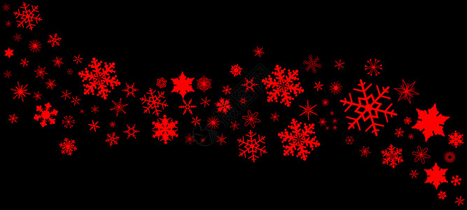 红 黑和黑色圣诞节班纳季节性横幅插图红色下雪艺术绘画艺术品背景图片
