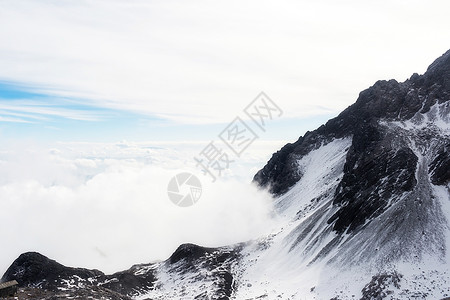 玉龙雪山旅游天空旅行目的地背景图片