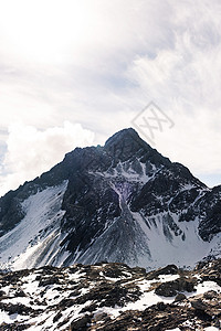 玉龙雪山目的地旅游旅行天空背景图片