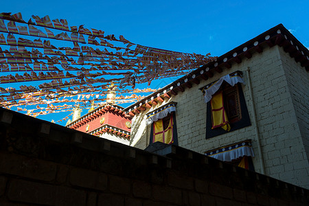 桑赞林修道院旅游旅行目的地寺院高清图片