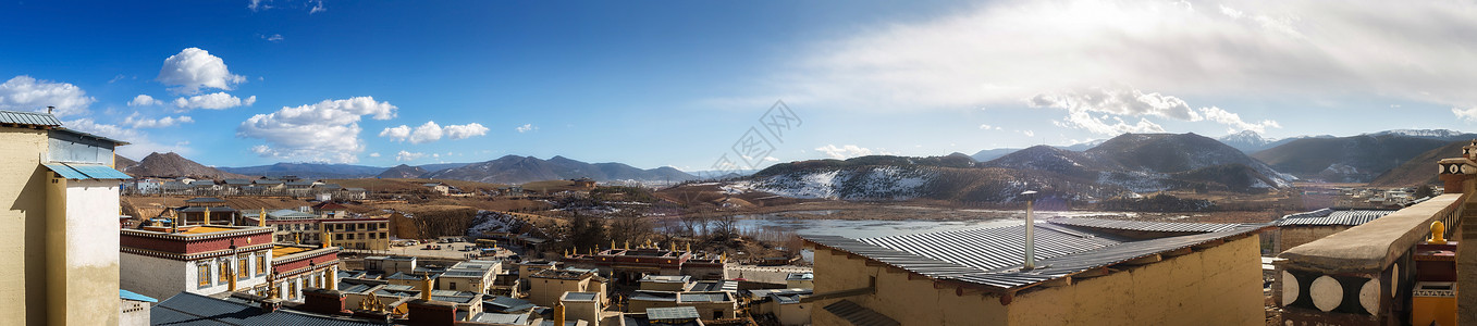 桑赞林修道院目的地旅行寺院旅游高清图片