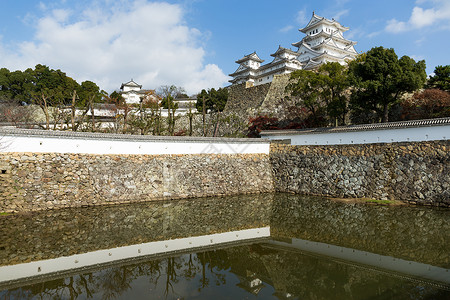 忍者池便当冰木吉城堡皇帝天空城堡明信片建筑遗产旅行吸引力樱花世界背景