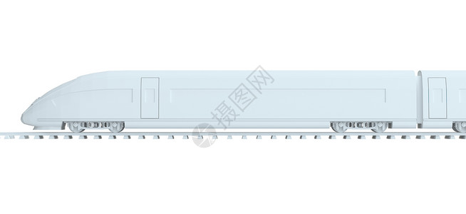 白色高速火车过境运输游客3d通道机车城际交通车皮乘客背景图片
