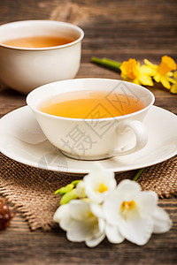 土气的杯黑茶饮料茶点土气芳香疗法草本植物杯子福利早餐生活背景