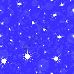 明星无缝模式黑暗宇宙辉光科学卡片横幅插图乳白色蓝色艺术背景图片