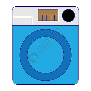 平面彩色洗衣机 ico背景图片