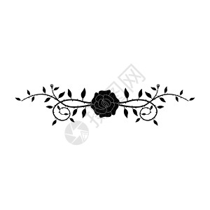 平黑玫瑰装饰 ico玫瑰香水黑色装饰品卡通片植物学饰品背景图片