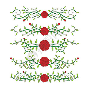 平立玫瑰颜色图标集背景图片