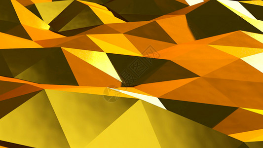 抽象金三角水晶背景动画材料装饰品框架折纸边缘飞机金框三角形插图金球背景图片