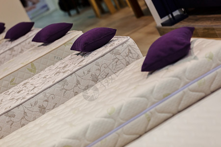 床垫的样式卧室睡觉白色小路家具织物寝具质量乳胶泡沫背景图片