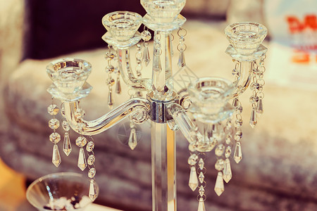 装饰玻璃烛台玻璃风格工作室装饰蜡烛艺术持有者背景图片
