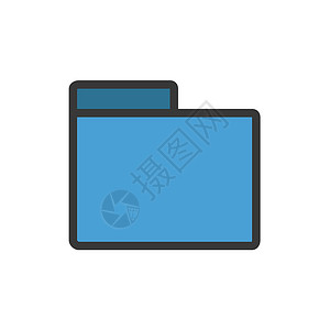 文件夹图标卡通风格文档目录工作贮存电脑绘画组织项目数据按钮背景图片