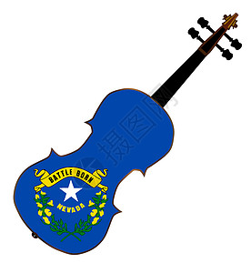 内华达州艺术旗帜音乐乐器细绳字符串背景图片