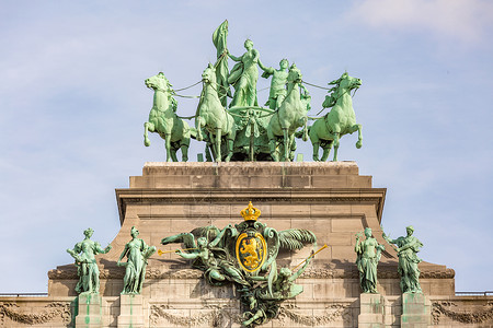 五十周年布鲁塞尔纪念日遗产纪念碑花朵胜利建筑学议会旅游联盟历史背景