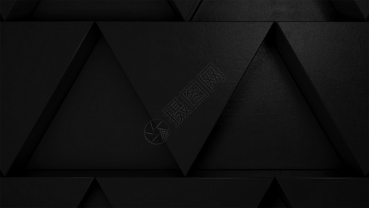抽象的黑色形状 技术 3d 渲染墙纸阴影金字塔卡片几何学多边形插图艺术三角形横幅背景图片