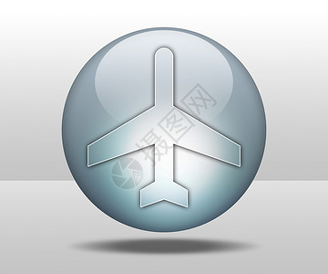 飞机启航创意图图标 平方图机场按钮贴纸木板客机指示牌纽扣象形插图旅行喷射航班背景