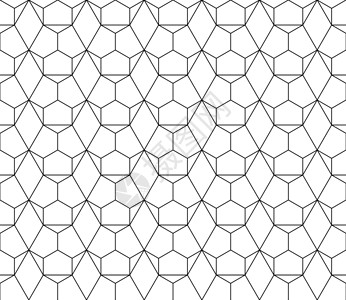 具有可编辑笔划权重的矢量无缝几何图案装饰黑色条纹风格菱形三角形网格墙纸正方形白色背景图片