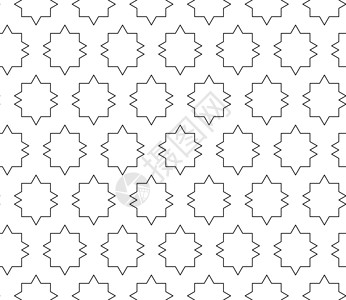 具有可编辑笔划权重的矢量无缝几何图案黑色多边形三角形菱形风格窗饰六面体网格中风墙纸背景图片