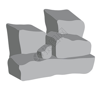 石堆矢量符号图标设计巨石插图瓦砾团体卡通片建造卡片石头矿物标识背景图片