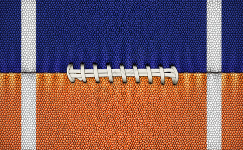 足球纹质鞋带蓝色运动游戏橙子猪皮背景图片