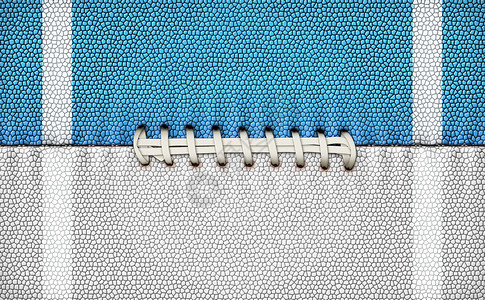 足球纹质蓝色运动鞋带白色游戏猪皮背景图片