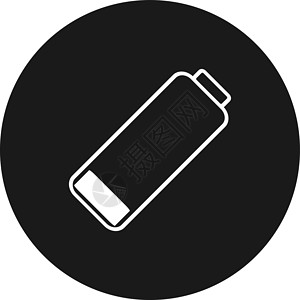 手机电池图标智能手机或手机低电量图标 低能量符号 平面矢量图碱性细胞充值累加器电气容量燃料活力收费艺术插画