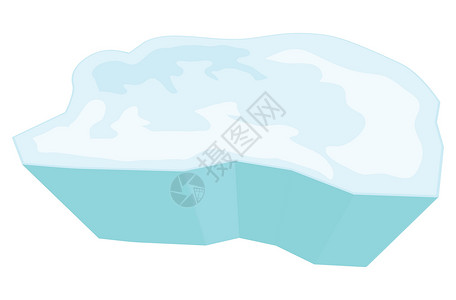冰山矢量浮冰矢量符号图标设计海洋插图冰山卡片剪贴卡通片冰川横幅标识插画