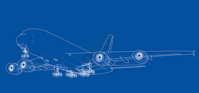 透明飞机素材客机 韦克托草图飞机航空喷射商业插图绘画草稿翅膀天空设计图片