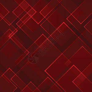 抽象红色方形技术激光背景 韦克托背景图片