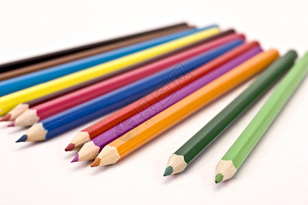彩色笔办公用品美术工艺用品学校设备宏观书写工具背景图片