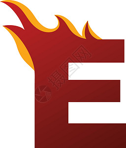 火烧首字母 alphabe标识品牌火焰公司背景图片