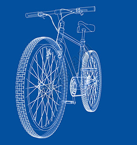 自行车 线框样式 韦克托闲暇锻炼车轮旅行标识车辆活动插图运动速度背景图片