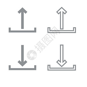 签名上传和下载灰色集图标背景图片