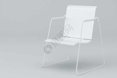 工作室里的白色办公椅  3d 渲染潮人职场座位地面工作商业扶手椅设计师办公室嘲笑背景图片