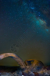 拜占庭式以色列的银河和废墟银河系天空乳白色星星考古学历史背景