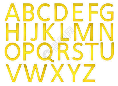 金色字母字体背景图片