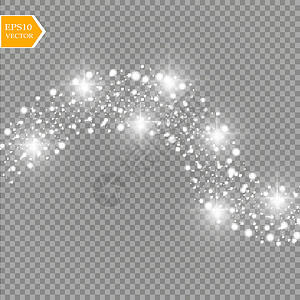 透明星星发光效果 矢量图 圣诞闪光概念光束强光魅力星星庆典辉光海浪灰尘墙纸耀斑设计图片