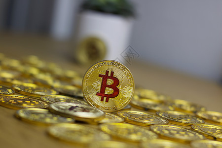 Bitcoin 硬币加密货币贸易交换现金矿业互联网虚拟点对点安全付款商业背景图片