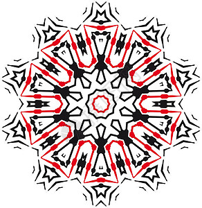 矢量孵化装饰品刷子艺术品花丝划痕创造力框架星星墨水书法黑色背景图片