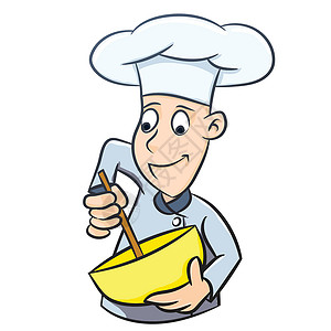 多刺的卡罗拉厨师卡通带罗拉迟 - 矢量插图插画