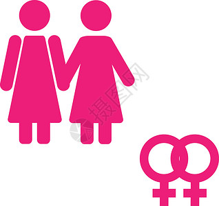 性别符号集 男性女性女孩男孩女人男人矢量图标女士粉色符号婚姻圆圈插图红色背景图片