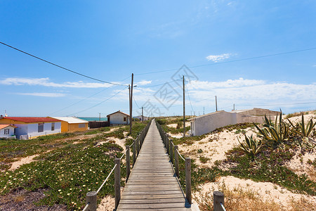 伊利亚葡萄牙  阿尔加维假期海景房沙丘房子娱乐海滩旅游旅行影响天堂背景