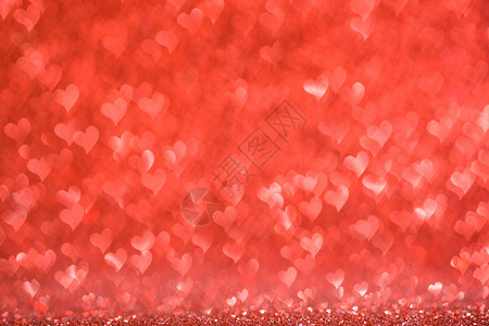 红心背景粉色装饰婚礼风格闪光红色辉光庆典火花卡片背景图片