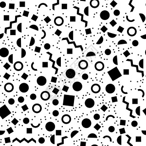 黑色几何无缝花纹马赛克织物艺术三角形风格白色创造力包装条纹几何学背景图片