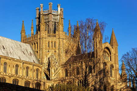 曼努埃利塔UK  11月23日 埃利卡斯的外观宗教旅行天空尖塔旅游王国历史性教会城市纪念碑背景