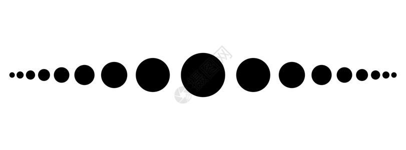 点线简单页脚矢量设计边界白色黑色线条圆圈织物插图网络背景图片
