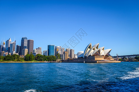 澳大利亚地标悉尼歌剧院码头高清图片